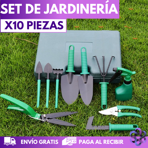 Set De Jardinería X10Piezas🧑🏼‍🌾🌻