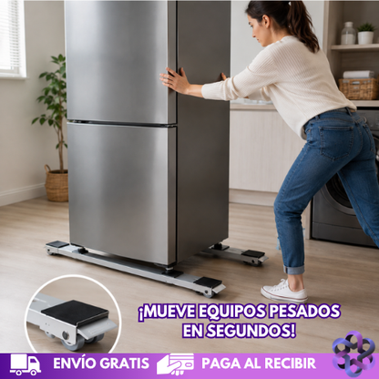 Bases móviles en acero inoxidable