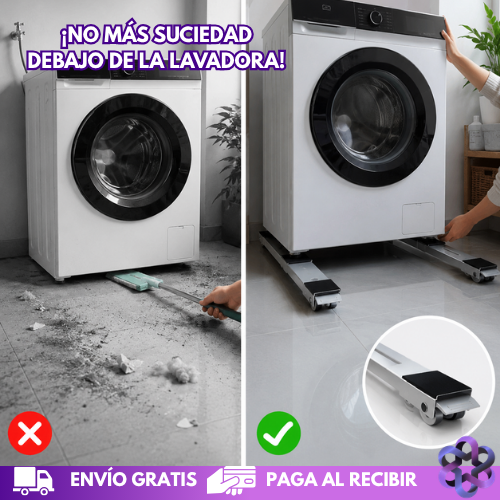 Bases móviles en acero inoxidable