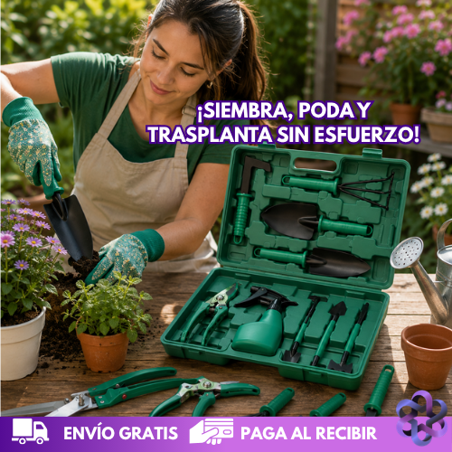 Set De Jardinería X10Piezas🧑🏼‍🌾🌻